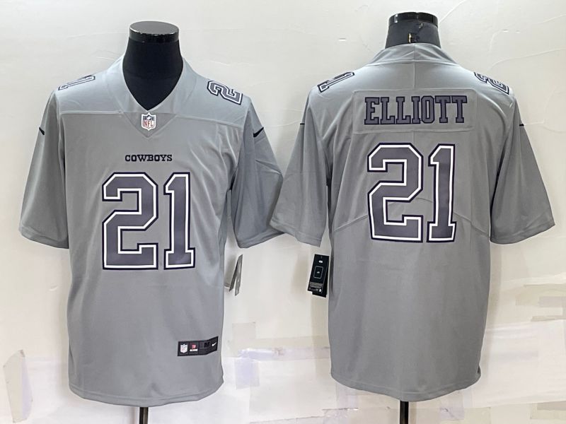 Men Dallas Cowboys #21 Elliott Grey 2022 Nike Limited Vapor Untouchable NFL Jersey->dallas cowboys->NFL Jersey